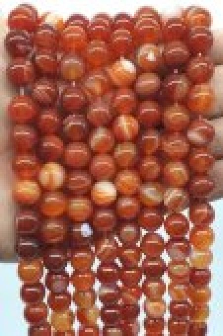 Perles Cornaline au fil