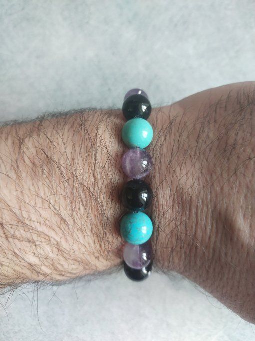 Bracelet Amethyste / Tourmaline / Turquoise