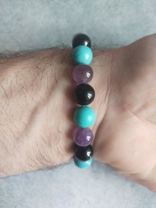 Bracelet Amethyste / Tourmaline / Turquoise