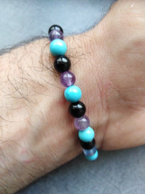 Bracelet Amethyste / Tourmaline / Turquoise