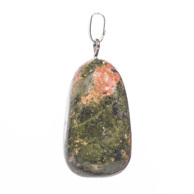 Pendentif Unakite forme libre