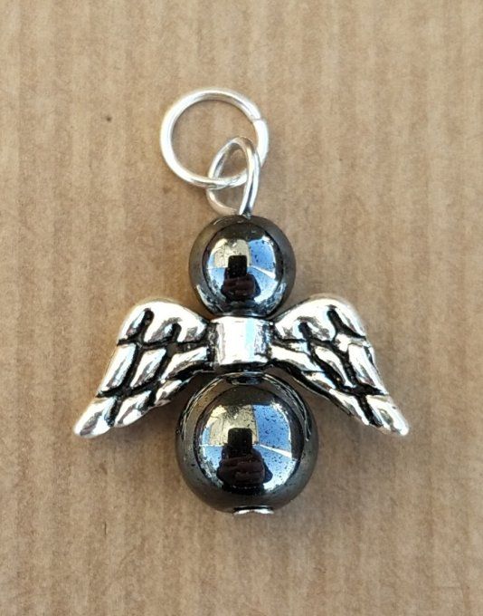 Pendentif ange Hématite