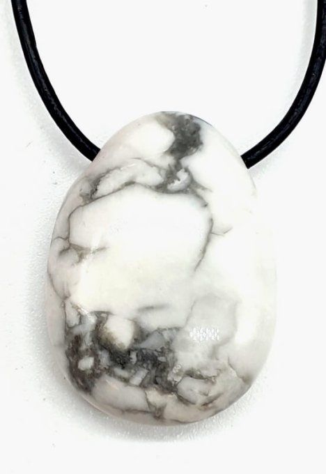 Pendentif Howlite goutte percer