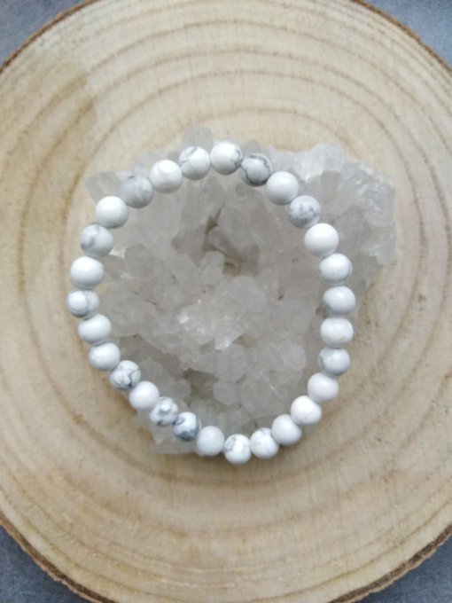 Bracelet Howlite (Taille enfant)