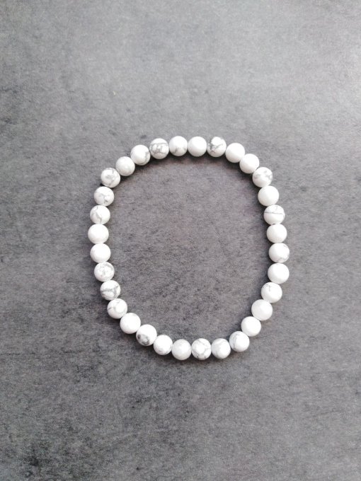 Bracelet Howlite (Taille enfant)