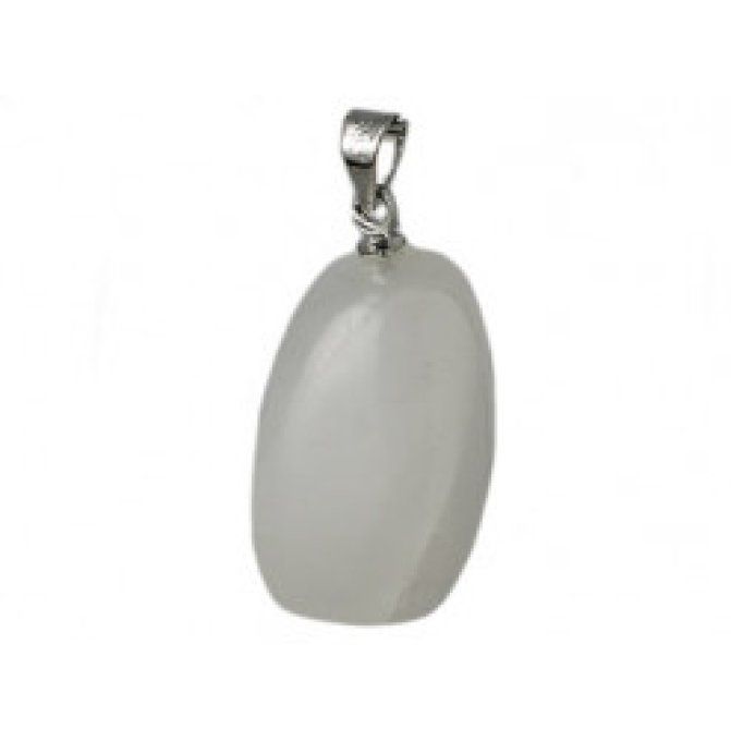 Pendentif Jade blanc