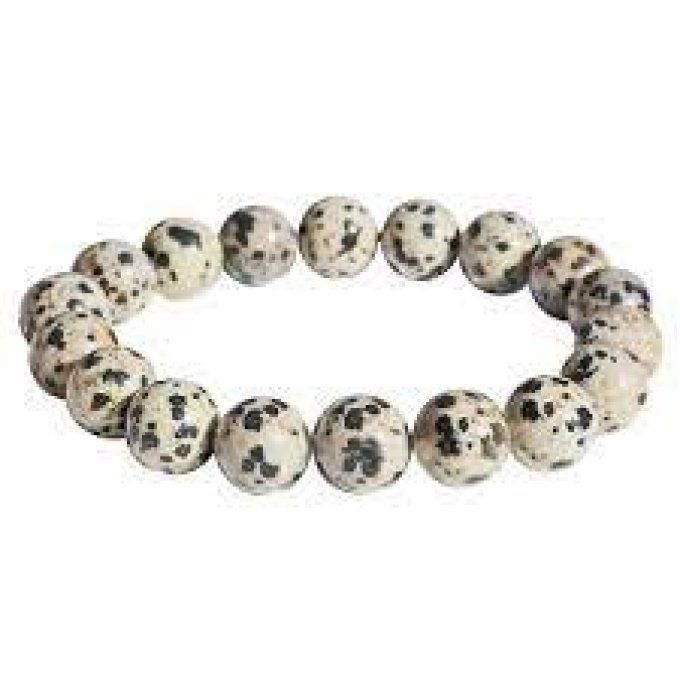 Bracelet Jaspe dalmatien