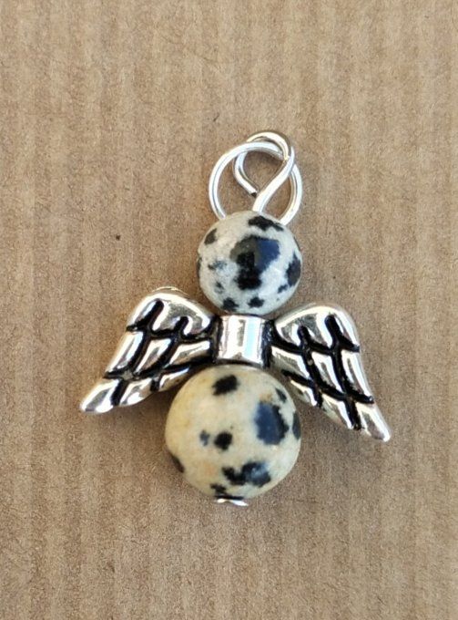 Pendentif ange Jaspe dalmatien