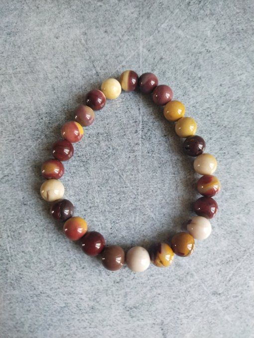 Perle Jaspe mokaite à l'unité