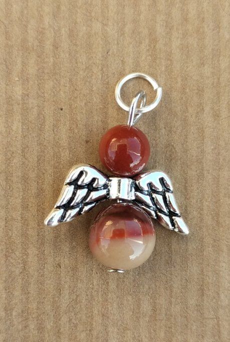 Pendentif ange Jaspe mokaite 