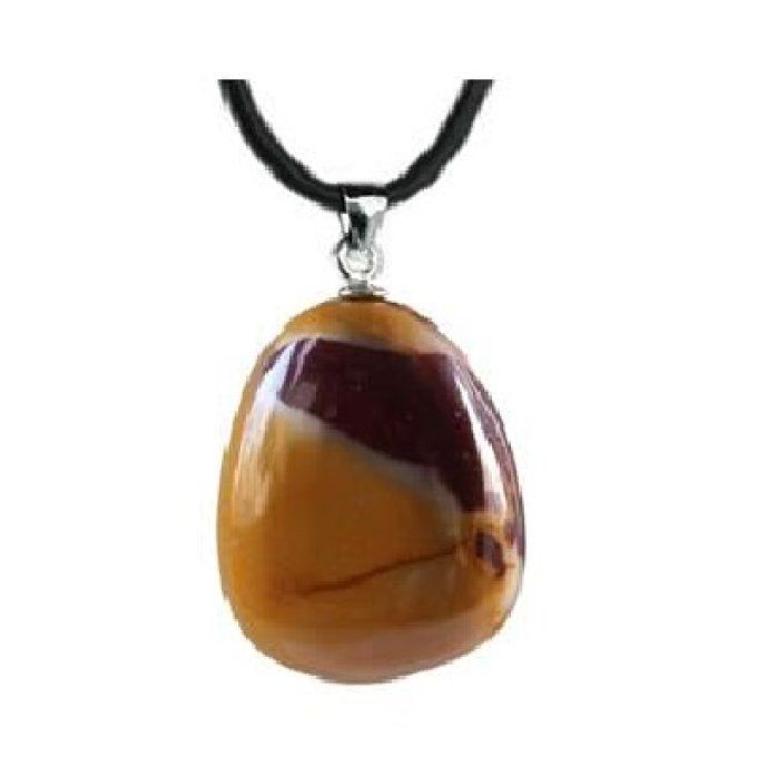 Pendentif forme libre Jaspe mokaite