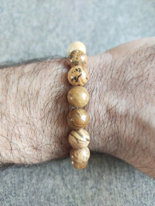 Bracelet Jaspe paysage 