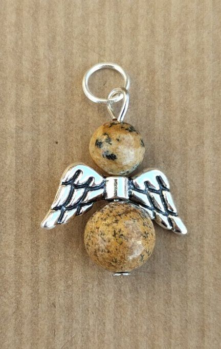 Pendentif ange Jaspe paysage
