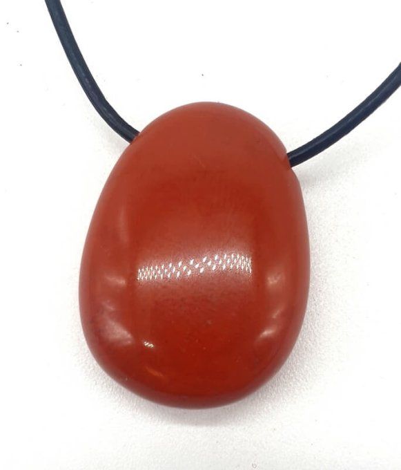 Pendentif Jaspe rouge goutte percer