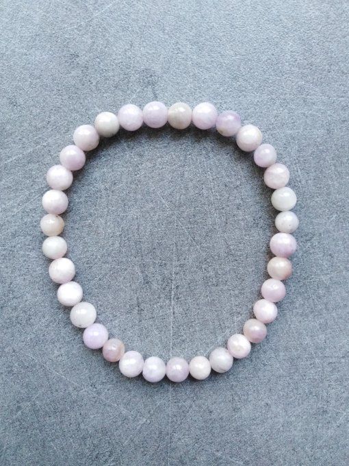 Perles Kunzite à l'unité