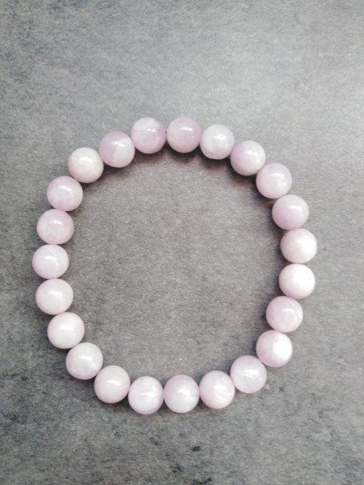 Perles Kunzite à l'unité
