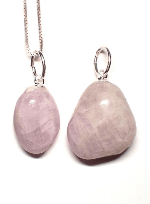 Pendentif Kunzite forme libre