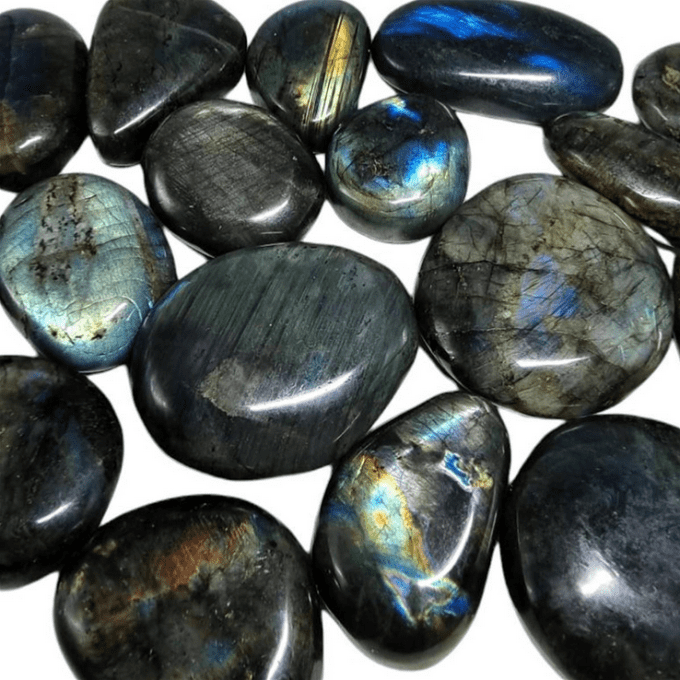 Petit galet plat Labradorite 