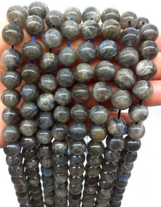 Perles Labradorite au fil