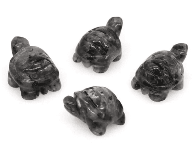 Mini tortue Larvikite