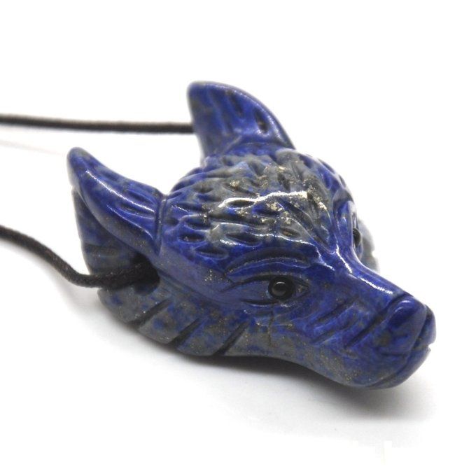 Tête de loup Lapis lazuli