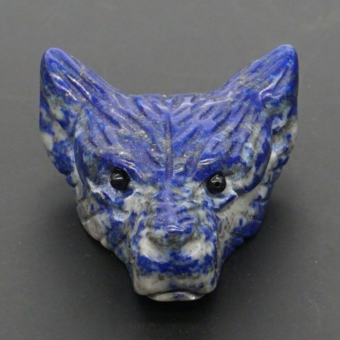 Tête de renard Lapis lazuli
