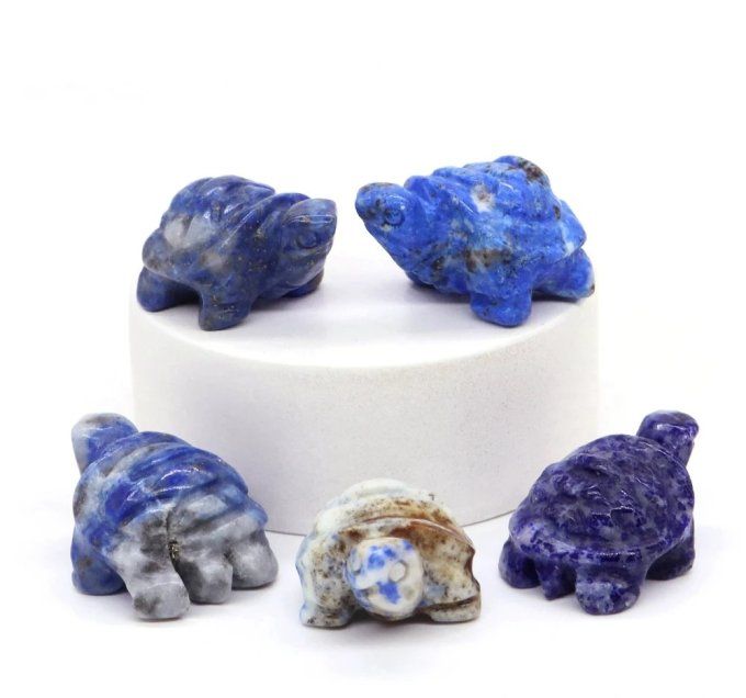 Mini tortue Lapis lazuli