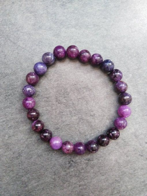 Perle Lépidolite à l'unité