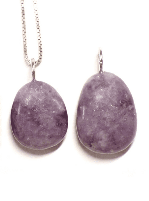 Pendentif Lépidolite forme libre