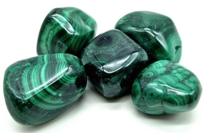 Pierre rouler Malachite