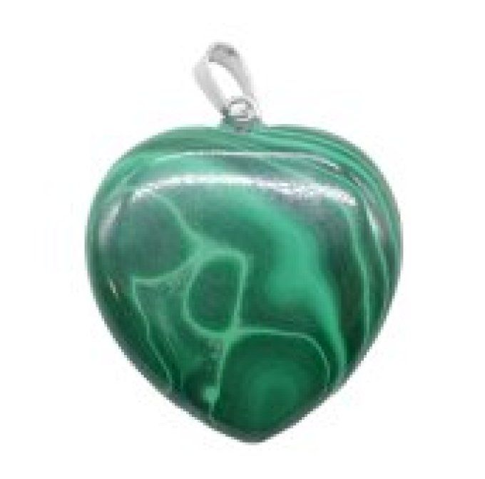 Pendentif Malachite coeur
