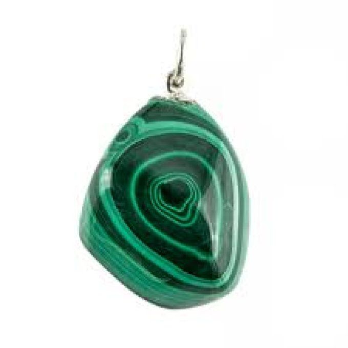 Pendentif Malachite forme libre