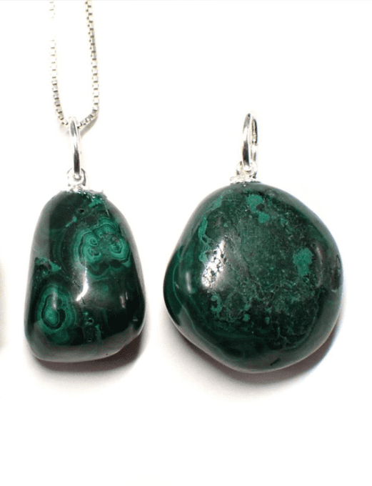 Pendentif Malachite forme libre