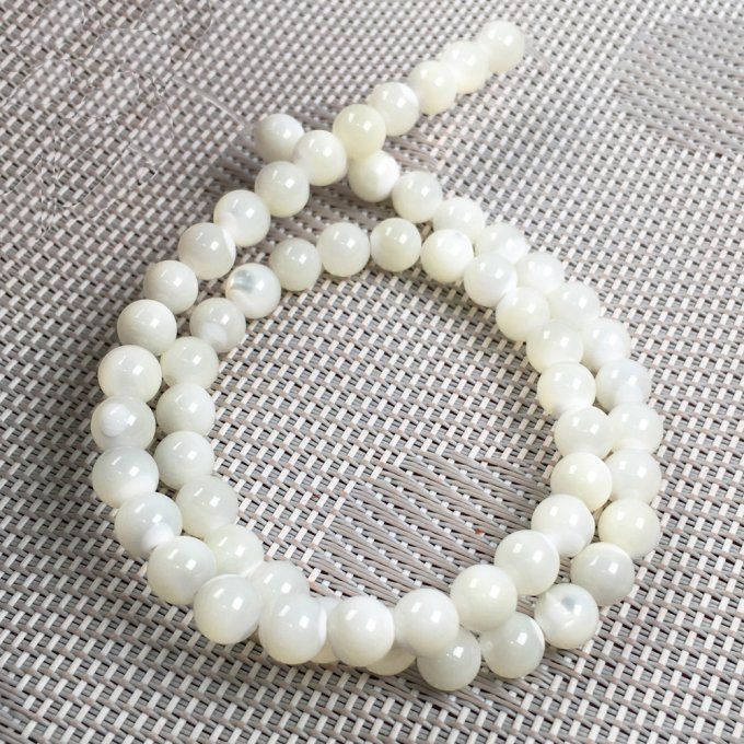 Perles Nacre au fil