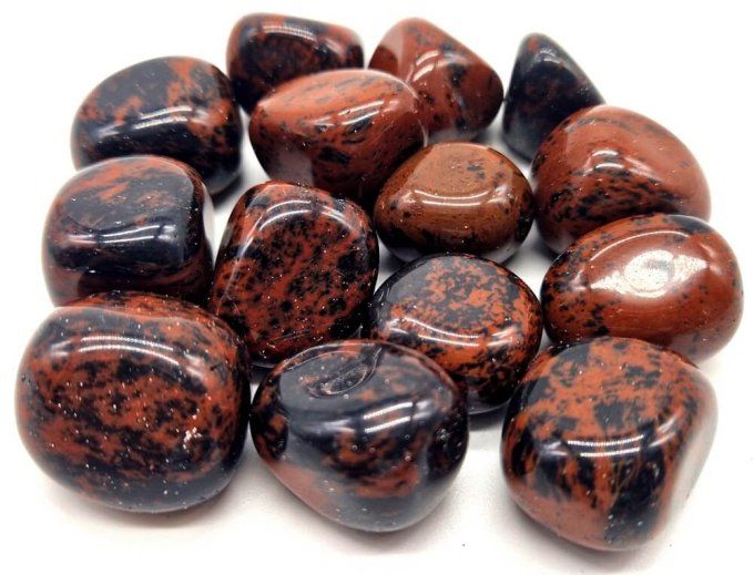 Pierre rouler Obsidienne acajou