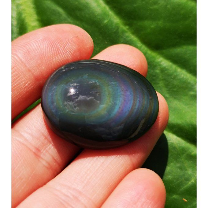 Pierre rouler Obsidienne Oeil Celeste