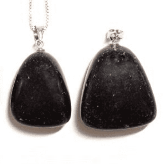 Pendentif Obsidienn forme libre