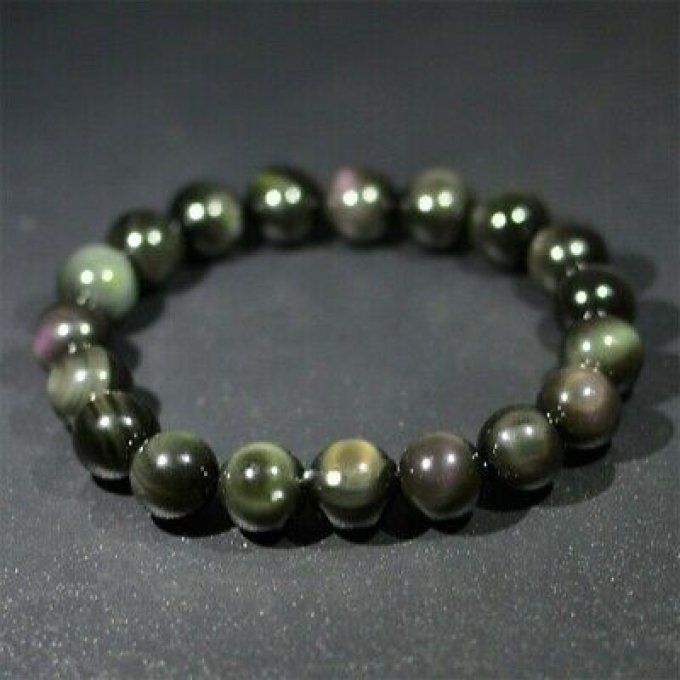 Bracelet Obsidienne Oeil Celeste