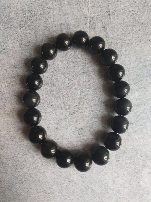 Perle Obsidienne Oeil Celeste à l'unité