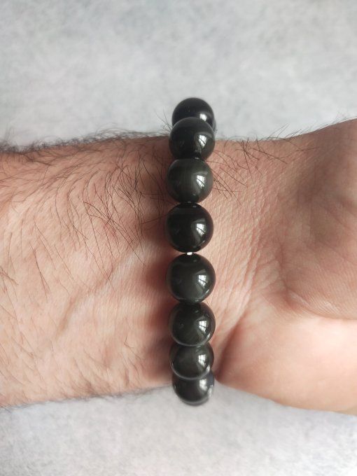 Bracelet Obsidienne Oeil Celeste