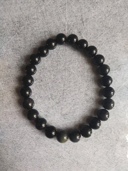 Bracelet Obsidienne Oeil Celeste