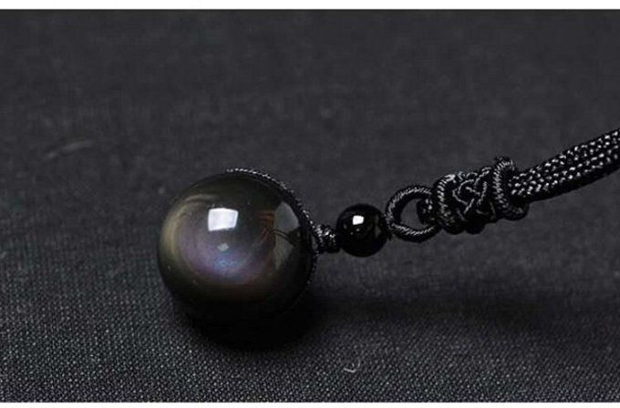 Pendentif Obsidienne Oeil Celeste