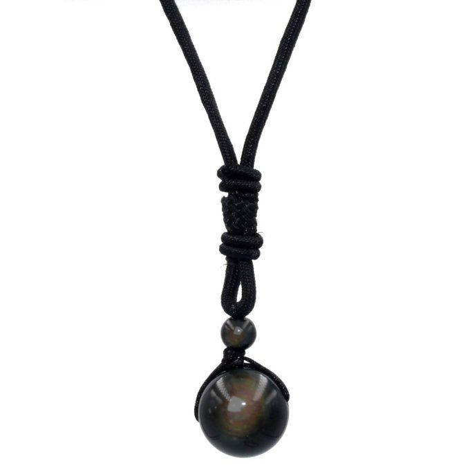 Pendentif Obsidienne Oeil Celeste