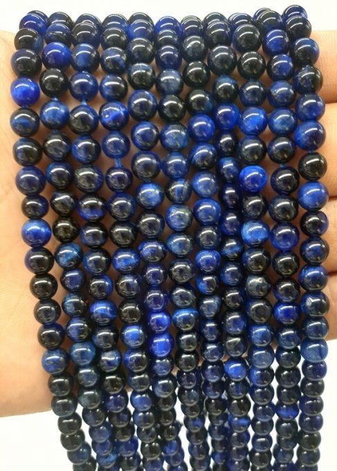 Perles Oeil de faucon au fil