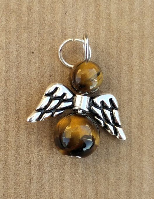 Pendentif ange Oeil de tigre