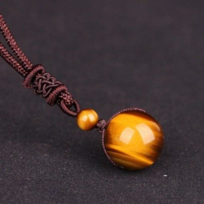 Pendentif boule Oeil de tigre