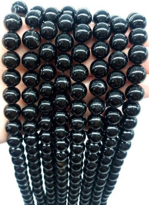 Perles Onyx au fil