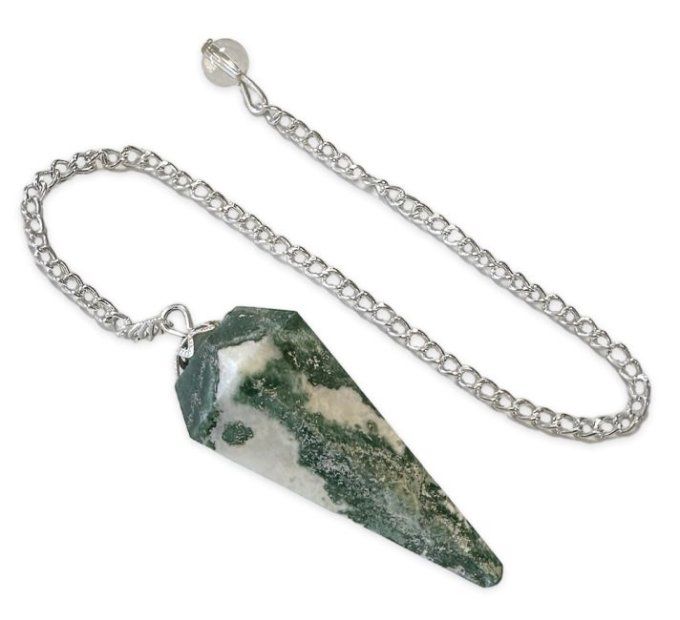 Pendule cone Agate mousse