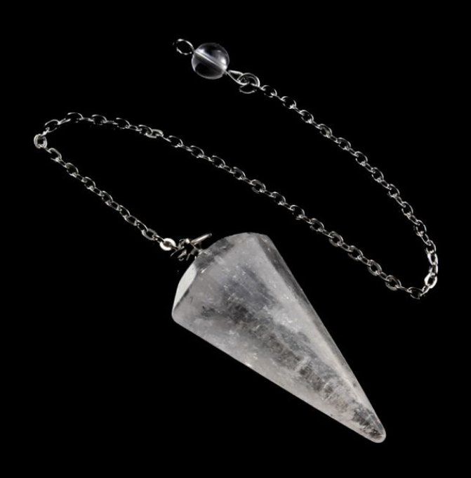 Pendule cone Quartz / Cristal de roche