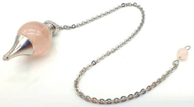 Pendule boule Quartz rose